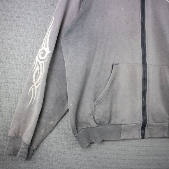 Vintage Reflex Tribal Sunfaded Distressed Zip Up Canada Made - Picture 5 of 8
